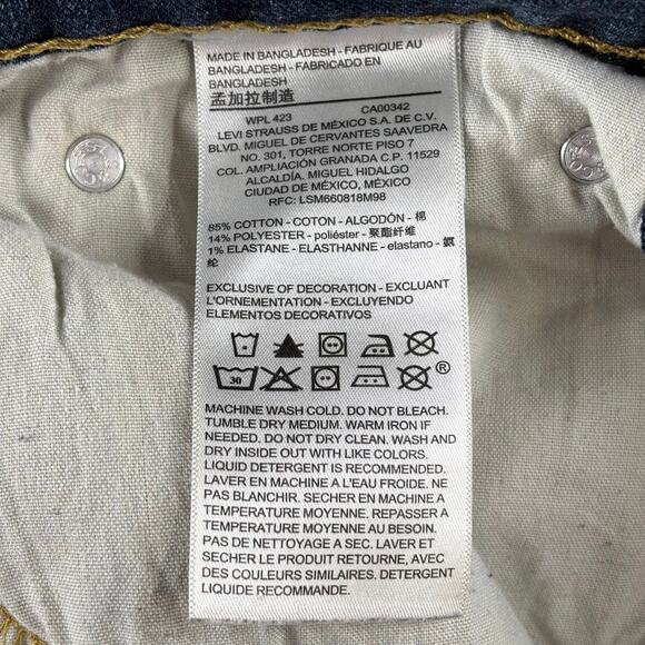 Levi Strauss Signature Jeans Men's 34x34 Relaxed Dark Wash - Picture 10 of 12